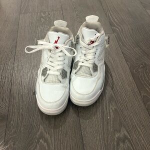 Jordan White and Red Women's Sneakers
